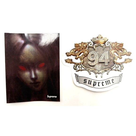 Supreme 94 Dragon Crest & Dark Face Sticker Set - Picture 1 of 3